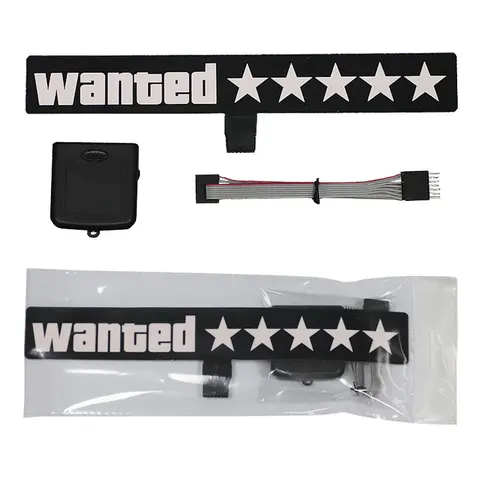 GTA Wanted White LED Panel Electric Sticker