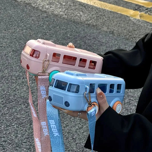 CREATIVE SCHOOL BUS SHAPED SIPPER BOTTLE - 500 ML