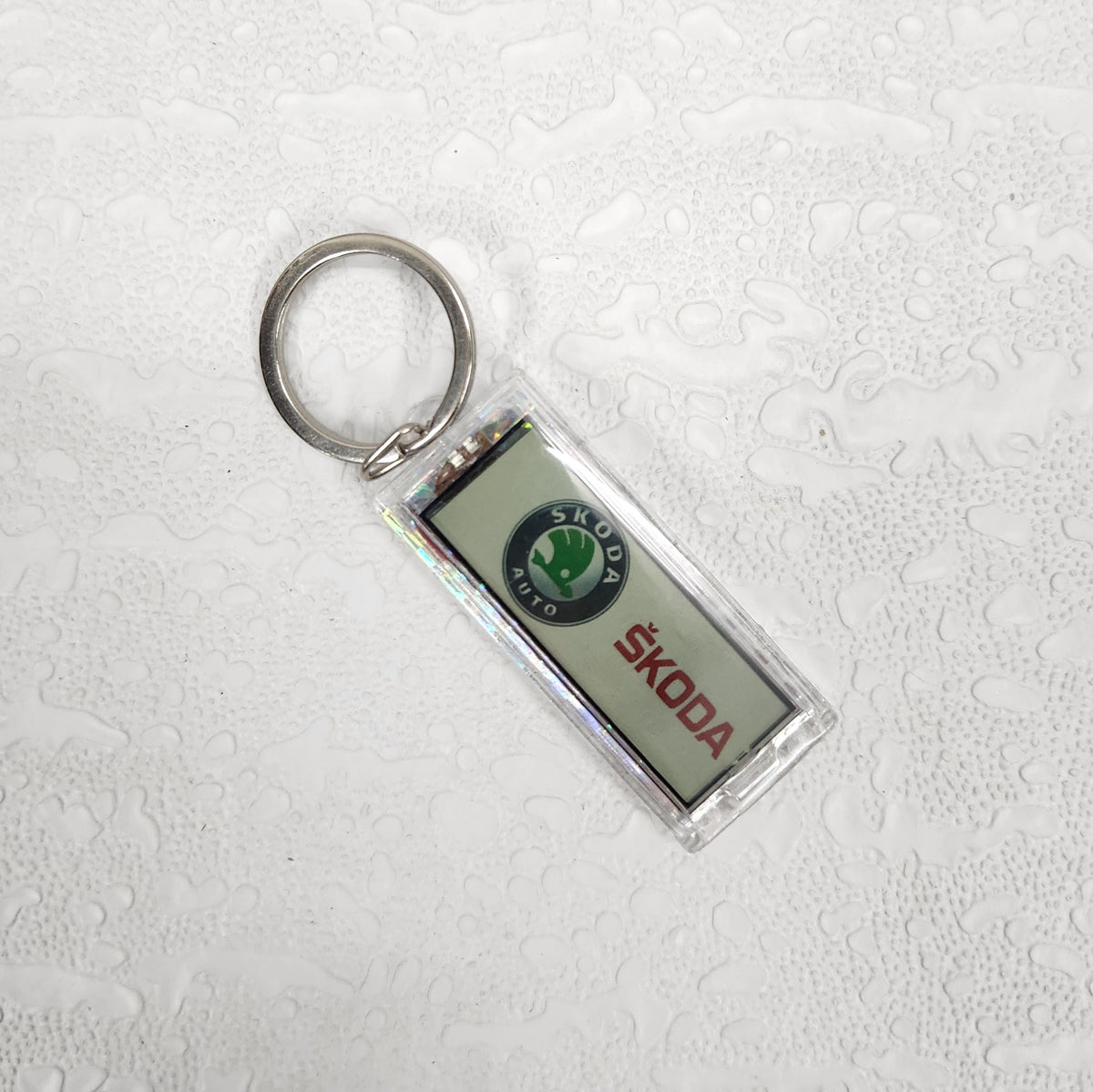 Solar LED Logo Car Keychain