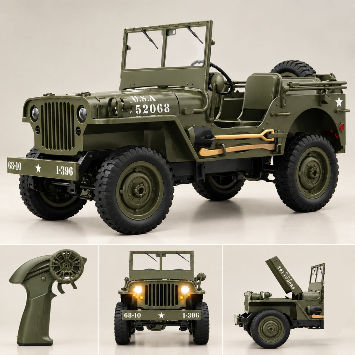 4WD RC Military Jeep