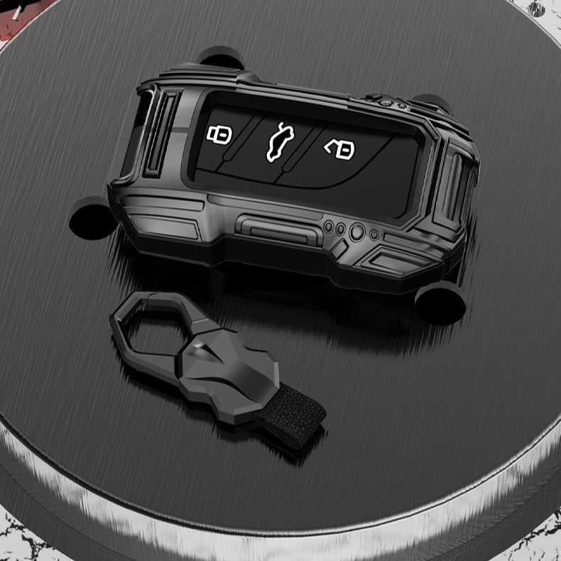 MG Astor / ZS EV Premium Batman Metal Alloy Keycase with Holder & Rope Chain