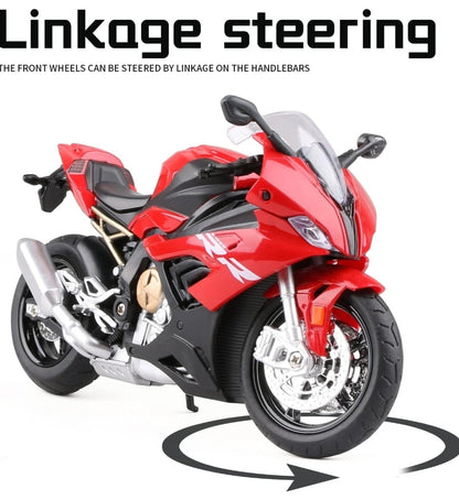 BMW S1000RR 1:12 Diecast Alloy Model Bike (Size: 17.3 x 6.3 x 9.4 cm)